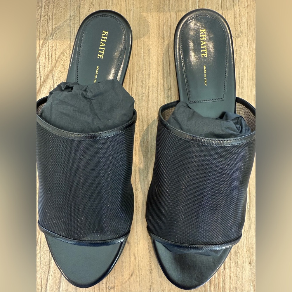 KHAITE Black Women's Mules